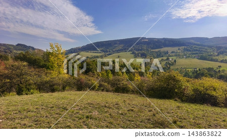 Autumn Landscape in White Carpathians Mountains, Czech Republic 143863822