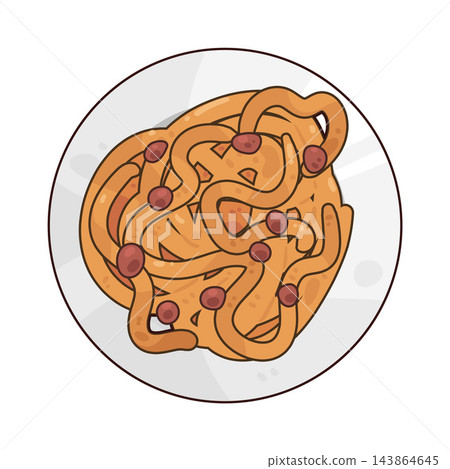 Illustration of Mie Goreng Illustration of Mie Goreng 143864645
