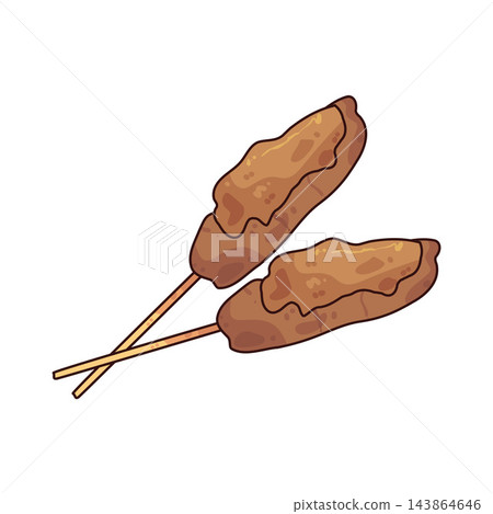 Illustration of Sate Illustration of Sate 143864646