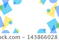 Geometric pattern frame, background, pop design, 16:9 aspect ratio. 143866028