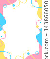 Pop design frame, abstract background, portrait orientation 143866050