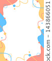 Pop design frame, abstract background, portrait orientation 143866051