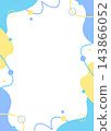 Pop design frame, abstract background, portrait orientation 143866052