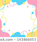 Pop design frame, abstract background, square size 143866053