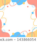 Pop design frame, abstract background, square size 143866054