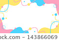 Pop design frame, abstract background, 16:9 size 143866069
