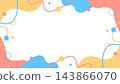Pop design frame, abstract background, 16:9 size 143866070