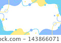 Pop design frame, abstract background, 16:9 size 143866071
