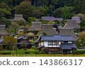 宮山町的古老茅草屋頂農舍 143866317