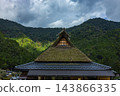 宮山町的古老茅草屋頂農舍 143866335