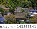 宮山町的古老茅草屋頂農舍 143866341