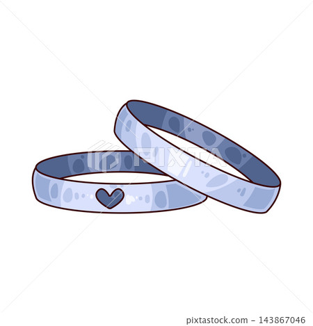 Illustration of Wedding Rings Illustration of Wedding Rings 143867046
