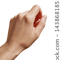 Close-up female hand isolated on transparent 143868185