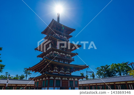 奈良縣奈良市藥師寺西塔 奈良縣奈良市藥師寺西塔 143869346
