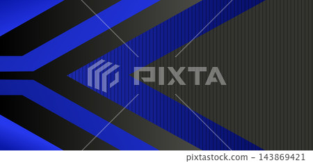 Abstract dark geometric background with blue angled chevron stripes and halftone texture for modern design Abstract dark geometric background with blue angled chevron stripes and halftone texture for modern design 143869421