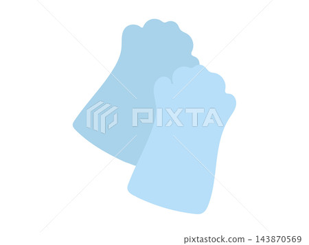 Rubber gloves (illustration) Rubber gloves (illustration) 143870569
