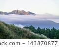 Autumn landscape of Qixing Mountain and Datun weather station in Taipei 143870877
