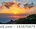 Autumn Sunset View from Mount Qixing in Taipei 143870879