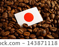 Japan lag on coffee beans, shopping online for export or import food product. 143871118