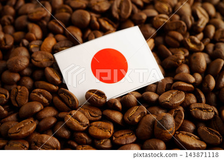 Japan lag on coffee beans, shopping online for export or import food product. Japan lag on coffee beans, shopping online for export or import food product. 143871118