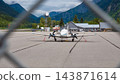 Skagway, Alaska, USA - July 23, 2019: Cessna 340 aircraft. Cessna 340 aircraft plane in airport. Airport of Alaska with Cessna 340 aircraft. Plane jet of Cessna 340 aircraft 143871614