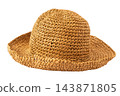 Straw Hat isolated on white background 143871805