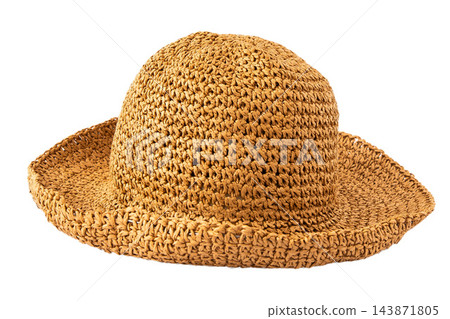 Straw Hat isolated on white background Straw Hat isolated on white background 143871805