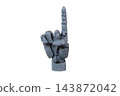 Robot Hand Pointing Up, Index Finger Gesture 143872042