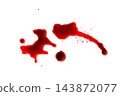 Blood drops. Red splattered stains 143872077