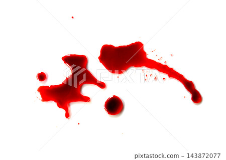 Blood drops. Red splattered stains 143872077