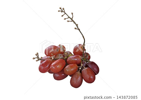 Stem of fresh red seedless grapes 143872085
