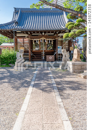尼崎櫻井神社:參拜殿(供奉尼崎藩主櫻井鬆平家的神社)。創建於明治時代。 尼崎櫻井神社:參拜殿(供奉尼崎藩主櫻井鬆平家的神社)。創建於明治時代。 143872358