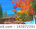 高野山之秋：漫步金剛峰寺中門 143872391