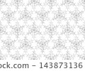 A holly leaf snowflake that can be connected seamlessly. 143873136