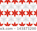 A holly leaf snowflake that can be connected seamlessly. 143873200