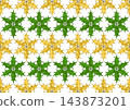 A holly leaf snowflake that can be connected seamlessly. 143873201