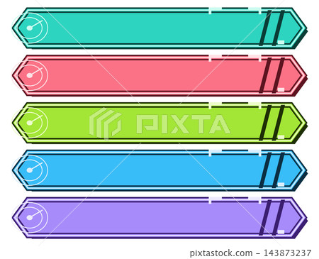 Cyber Radar Scanner Text Frame Set (5 Colors) Cyber Radar Scanner Text Frame Set (5 Colors) 143873237