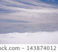 Layers of clouds and a sea of clouds - a background image of a tranquil sky. 143874012