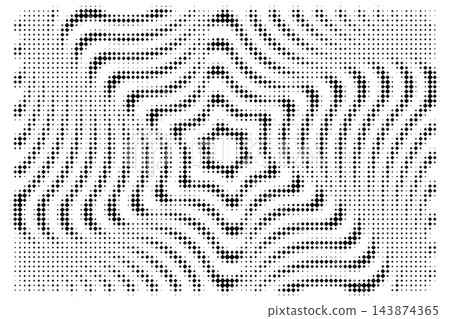 Monochrome halftone diamond distortion grid background texture Monochrome halftone diamond distortion grid background texture 143874365