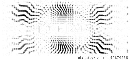 Halftone dotted abstract radial sunburst background Halftone dotted abstract radial sunburst background 143874388