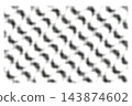 Monochrome halftone dotted wavy stripe pattern background, abstract fluid wave texture vector illustration overlay template. 143874602