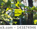 Paper note reading DISCONNECT TO RECONNECT attached to leafy green plant. Suitable for digital detox, screen-free lifestyle technology 143874946