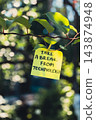 Paper note reading TAKE A BREAK FROM TECHNOLOGY attached to leafy green plant. Suitable for digital detox, screen-free lifestyle technology 143874948
