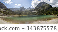 Panoramic landscape view, lake Seebensee, Tyrol, Austria 143875578