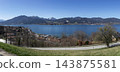 Panoramic view, lake Tegernsee, Bavaria, Germany 143875581