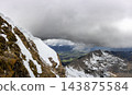 Panoramic landscape view, Nebelhorn mountain, Bavaria, Germany 143875584