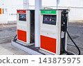Old gasoline pump 143875975