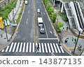 View of the pedestrian crossing in front of Hamamatsucho Station 143877135
