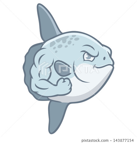 mola-mola fish mascot logo mola-mola fish mascot logo 143877154