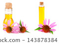 Essential oil of Echinacea purpurea isolated on white background 143878384